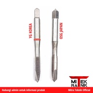 Tap M6 x 1 YG OSG Pembuat Drat Tap Baut 10 Flute Lurus