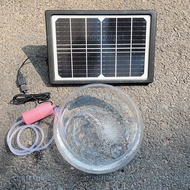 6w Solar Panel USB Oxygen Pump Portable Easy To Use Double Tube Air Outdoor Fishing 6w