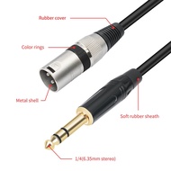 1/4 Inch to XLR Male Balanced Signal Interconnect Cable 6.35mm to XLR Patch Cable Microphone Balance