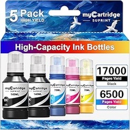 Remanufactured Replacement for Epson 502 Ink Refill Bottles High Capacity Use for ET-2850 ET-3850 ET