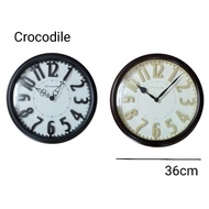 100%ORIGINAL Jam Dinding Crocodile Quartz 3D Numeral Analogue Wall Clock LCW1011