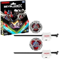 Beyblade X Transformers Collab Optimus Prime 4-60P Vs. Megatron 4-80B Multipack Set with 2 Tops & 2 