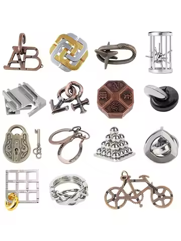 Metal Puzzle Brain Teaser For Adults And Children Rompecabezas 3D Disentanglement High Difficulty Le