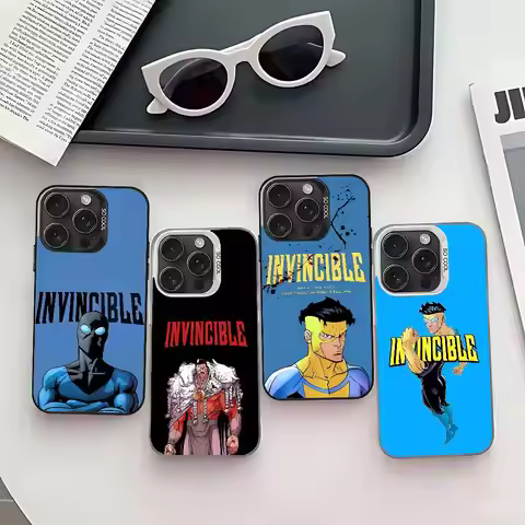 Cool I-Invincible Phone Case Sleek Silver Shockproof For IPhone 17,16,15,14,13,12,11 Pro Max,X,XS,XR