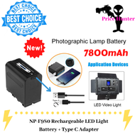 NP-F980 Li-ion 7.2v 7800mAH Type-C Rechargeable Battery for Video Lighting