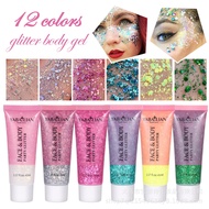 Sequin Gel Gel Body Face Makeup Glitter Powder Exaggerated Stage Makeup Music Festival Batch