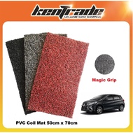 Magic Grip Backing Washable Universal Car Floor Mat 2 Tone Color PVC Coil Anti Slip Car Mat Universa