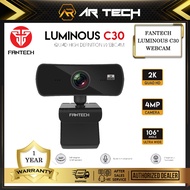 FANTECH LUMINOUS C30 QUAD HIGH DEF 1440P 2K QUAD HD USB Web Camera Webcam with Built-in Microphone for PC/MAC/LAPTOP