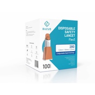 BUZUD DISPOSABLE SAFETY LANCETS FLEX 3 28G