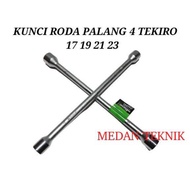 TEKIRO 4-WAY CROSS WRENCH 17X19X21X23