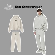 [GENUINE] Hoodie Set & Pants Essentials Fear Of God SS25 Classic Heather Stone Authentic