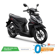 new honda beat deluxe cbs iss sepeda motor - black medan