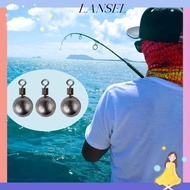 LA 10Pcs Fishing Weights Sinkers, Lead Rotation 360° Freely Drop Shot Weights Kit, 3.5g/5g/7g/10g/14