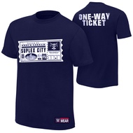 Hot Sale WWE Brock Lesnar One Way Ticket T-shirt F5 Single Route No Return Classic Short Sleeve Men'