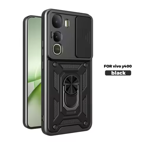 For Vivo Y400 Case Vivo Y400 Pro Cover Vivo Y400 y400 pro Magnetic Ring Holder Armor Phone Case Slid