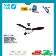 NSB MOOXI CEILING FAN WITH LIGHT REMOTE CONTROL CEILING FAN ORB COLOR KIPAS SILING
