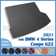 Car Trunk Mat For BMW 4 Series Coupe 2-Door G22 2021 Custom Car Accessories Auto Interior Decoration