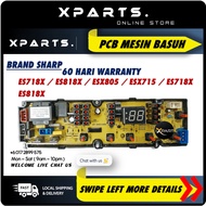 2 MONTH WARRANTY  ESX805 / ESX715 / ES718X / ES818X SHARP 5 SOCKET WASHING MACHINE PCB BOARD ( CONTR