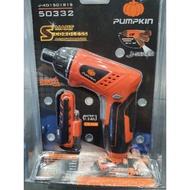 ไขควงแบต PUMPKIN รุ่น 50332 ไฟแสเงสถานะแบต  ไฟledส่องสว่าง  ไฟฉายในตัว