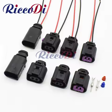 3.5mm 2 Pin 1J0973722 1717692-1 8D0973822 Automotive Temperature Sensor Connector Electric Horn Sock