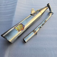 REPLIKA H 2 NEW TITANIUM EMBLEM WAVE 125 57/66 LOUD EXHAUST PIPE REPLICA H2 1:1