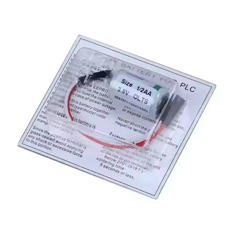 Replace 6ES7 971-1AA00-0AA0 LS14250 1/2AA 3.6V Replacement For Siemens S7-300 PLC Lithium Button Bat