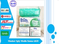 Masker Medis 3ply Surgical Mask Sensa Masker Kesehatan 1 Box isi 50pcs