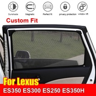 Car Magnetic Sunshade For 2013-2017 Lexus ES350 ES300 ES250 ES350H Sun Visor Accessories Window Cover Sun Shade Curtain Mesh Shade Blind