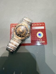 🔥😍😍超靚仔罕有Omega 啡面石字 18k 35mm鋼帶金錶
