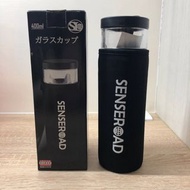 台灣製 SENSEROAD三榮樂活杯 400ML(內膽玻璃）