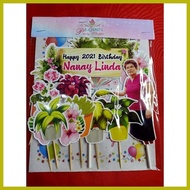 ✜ ✑ ∇ Plantita Theme Cake Topper