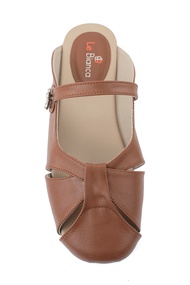 Le Bianca LN 15-01 Sepatu Sendal Wanita Fashion Nyaman Ivory dan Coklat