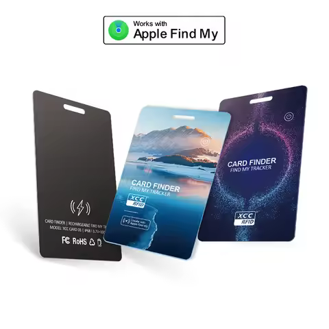 Smart Wallet Tracker Card for Apple iOS Find My Wireless Charging Tracker Card Key/Bag Finder Blueto