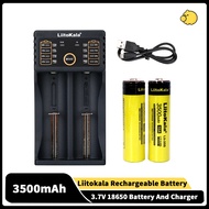 Liitokala Lii-35S Protected 18650 3500mAh Rechargeable Li-lon Battery With Charger