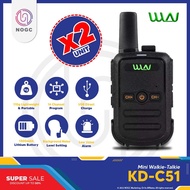 ‎️‍🔥NOGC‎️‍🔥 WLN KD-C51 Two Way Portable 16 Channel 400-470 MHz 5km Mini Walkie Talkie [1/2 UNIT] - NOGC