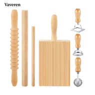 [Vaveren] Gnocchi Pasta Making Tools Wooden Handle Gnocchi Board Pasta Making Tools Kit Kitchen Kit 