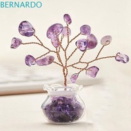 BERNARDO Vase Crystal Tree, Mini Tree Natural Crystal Wishing Tree, Crystal Tree Ornaments Crystal Handicrafts Crystal Tree Model Car