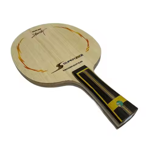 ZJK Super ZLC Table Tennis Blade Offensive Fast Attack SZLC Ping Pong Bat Paddle Flared Long Handle 