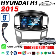 HO HYUNDAI H1 2015 จอแอนดรอย 9 นิ้ว เครื่องเสียงติดรถยนต์ ดู Netflix Youtube ได้ Android แอนดรอยด์ แท้ จอติดรถยน WIFI GPS แบ่งจอได้ APPLECARPLAY CPU 4CORE จอ 9นิ้ว เครื่องเสียงติดรถยนต์