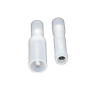 100pcs White 24-18 Gauge Fully Insulated Nylon Bullet Connectors Wire Terminals Mates Male & Female