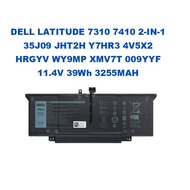 DELL LATITUDE 7310 7410 2-IN-1 35J09 JHT2H Y7HR3 4V5X2 HRGYV WY9MP XMV7T 009YYF 11.4V 39Wh 3255MAH L