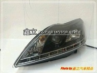 ※ 鑫立汽車精品 ※ FOCUS MK2.5 09-12年 下R8 LED 光條 黑底 大燈 魚眼大燈 無電調版 台製