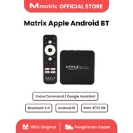 MATRIX Apple Android TV Box BT - TV Box Android 12 I Ram 4gb WiFi I Android Box Support Voice Comman