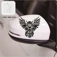 OWL CAR CUTTING STICKER OWL THEMED CAR MOTORCYCLE MIRROR STICKER TOP
