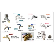 WASHING MACHINE HOSE BIB TAP UNION TAP WALL BIB TAP FAUCET TAP BATHROOM TOILET G 1/2" 3/4" 1" VIP SA
