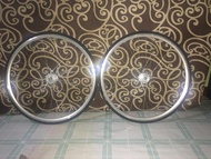 Wheelset rims araya 713 Silver 36hole