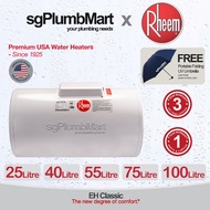 Rheem Classic Model Electric Storage Water Heater 25 40 55 75 100 Litres EH25M EH40M EH55M EH75M EH1