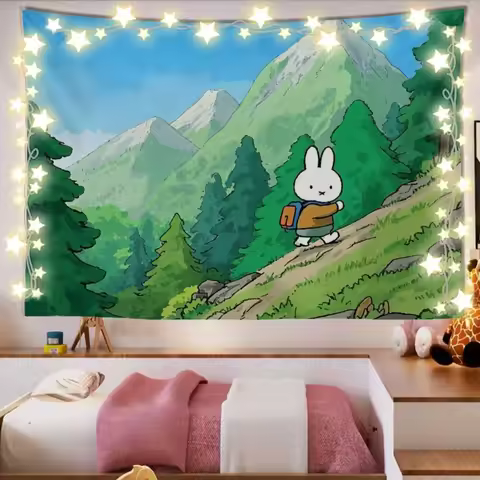 Anime Miffy Background Cloth Bedside Decoration Wall Covering Atmosphere Good Looks Cartoon Hot Sell