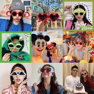 New Funny Glasses Birthday Photo Glasses Party Glasses Net Red Same Style Glasses Adult Kindergarten