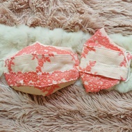 Korean Style Cloth Mask​ Mas Son Color 3 Layers​ Inner Neck Cotton Jersey​Son Lace Decoration